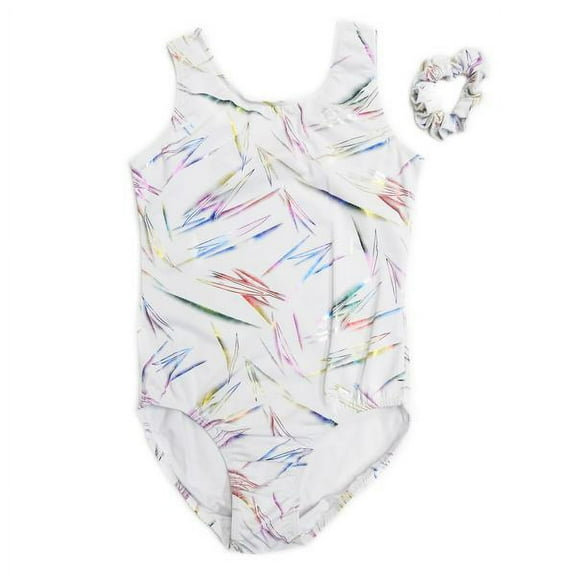 Wenchoice White & Rainbow Stardust Leotard Sizes XS - L