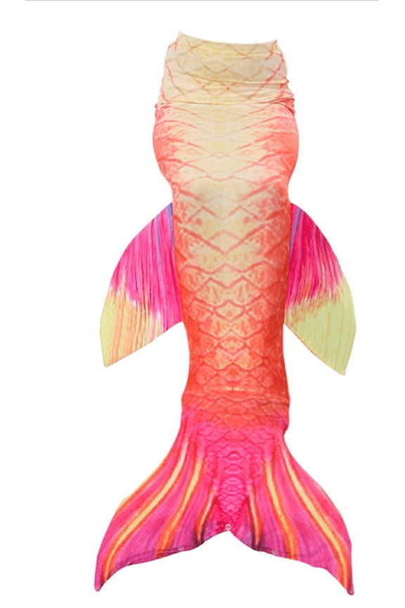Yellow Orange Fish Tail Teen Adult M(3-4Y)
