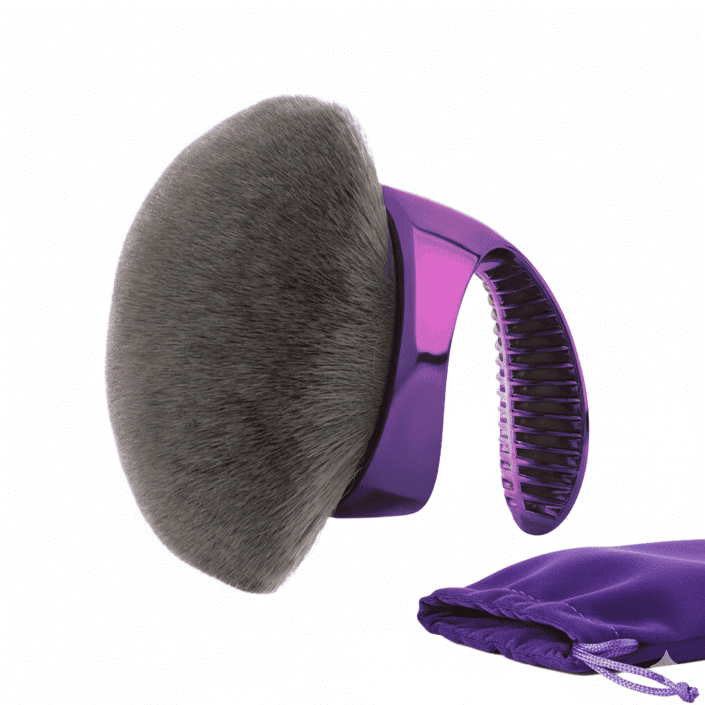 WendMart Charcoal-Infused Kabuki Brush for Self Tanner, Body Foundation & Bronzer – XL Body Makeup Applicator for Legs & Arms | Flawless, Streak-Free Airbrushed Finish