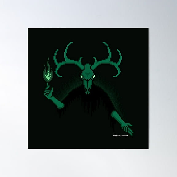 Wendigo - Brock Springstead Poster Wall Art, Modern Wall Decor For Living Room Bedroom, 16x16 UNFRAMED