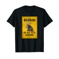 thumbnail image 1 of Wendigo Cryptid - Do Not Feed Wendigo Warning Sign T-Shirt, 1 of 5