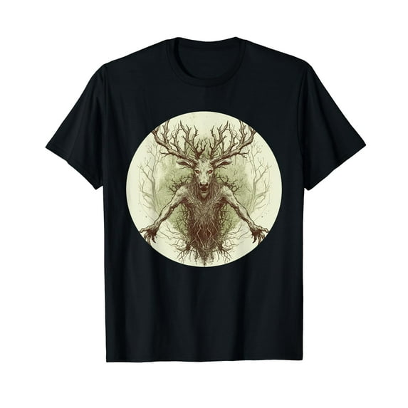 Wendigo Cryptozoology Cryptid Vintage Wendigo Black T-Shirt