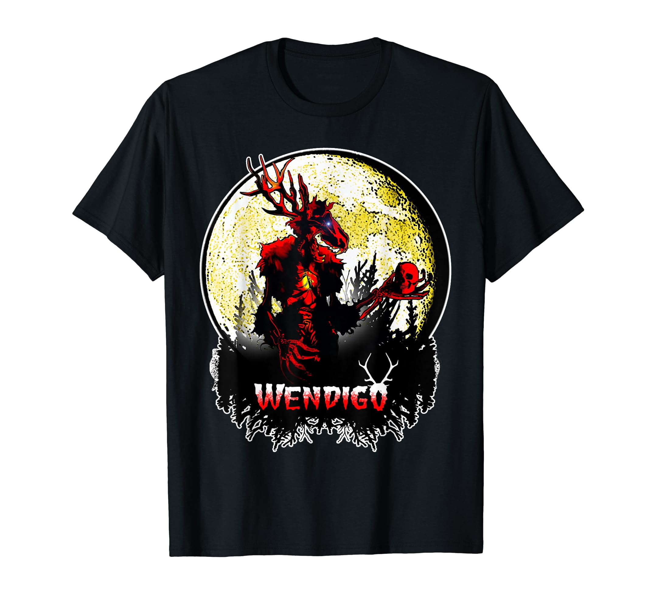 Wendigo; New Monster Skinwalker Cryptid Evil Horror Monster T-Shirt ...