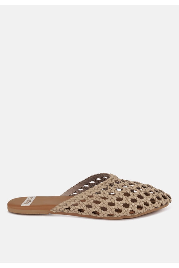 Wendigo Woven Real Leather Mules