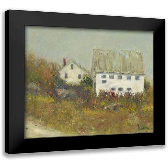 Wendling, Marilyn 14x12 Black Modern Framed Museum Art Print Titled - White Barn II