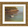 thumbnail image 1 of Wendling, Marilyn 14x12 Gold Ornate Wood Framed with Double Matting Museum Art Print Titled - Harbored Dories I, 1 of 4