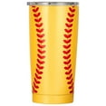 Wendoximz Baseball Cup Sports Travel Mug, Insulated Coffee Cup with Lid, Perfect for Mom's