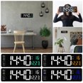 Wendoximz Decorative ClockLarge LED Digital Wall Clock Temperature Date