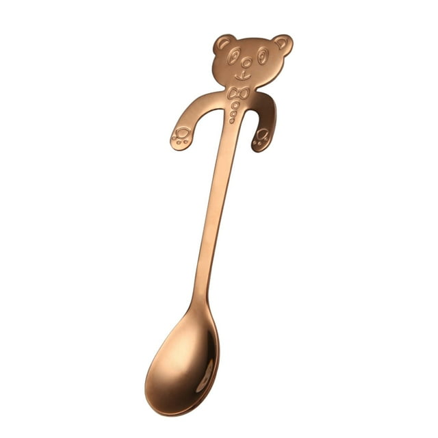 Wendoximz Mini Bear Hugging Coffee Spoon Set, Perfect for Tea, Soup