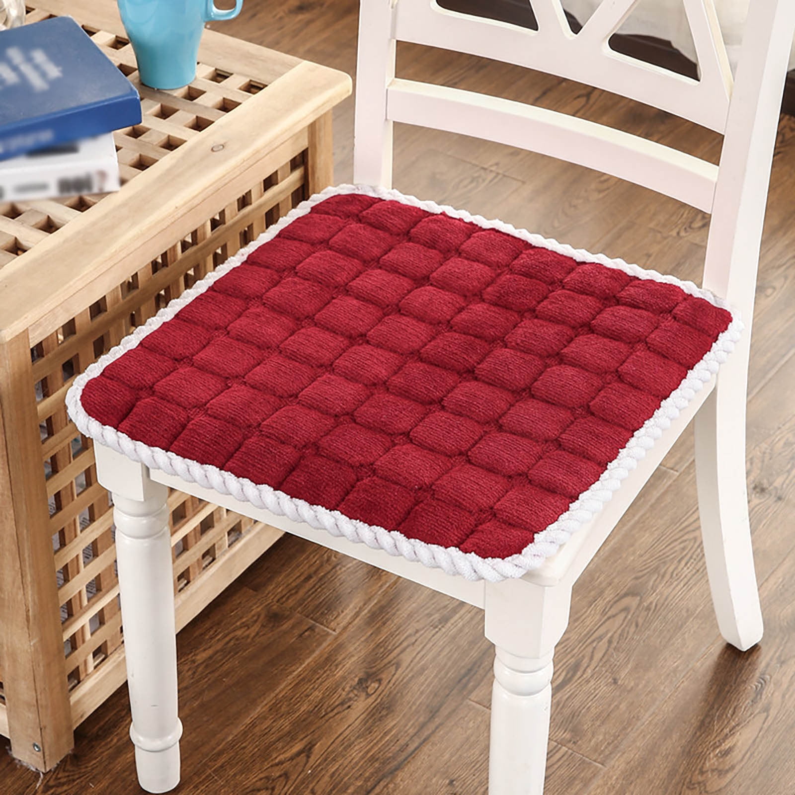 Wendoximz Polyester Seat Cushion Super Soft Plush Chair Cushion with
