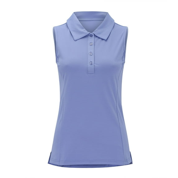 Wendoximz Summer Shirts for Women Womens Tee Shirts Women's Polo Shirts Sleeveless Golf Shirt Tank Tops Lightweight Quick Dry Athletic Tennis Sports Tops Tee Blue