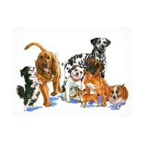 Wendy Edelson 'Canine Dogs' Canvas Art