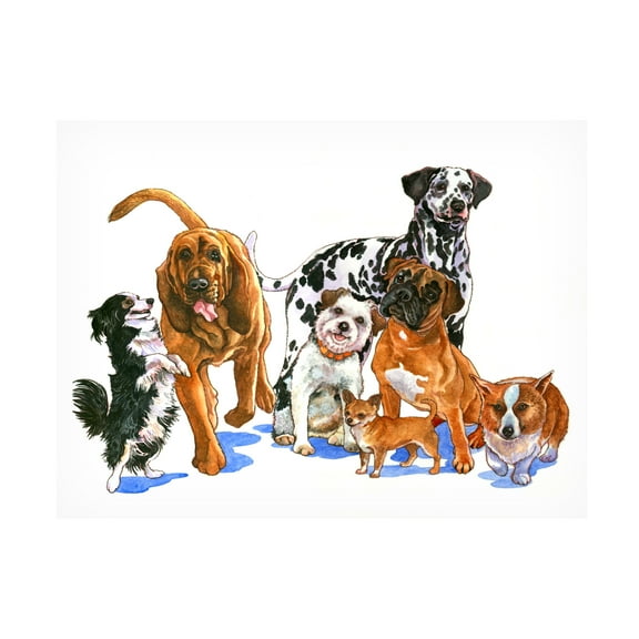 Wendy Edelson 'Canine Dogs' Canvas Art