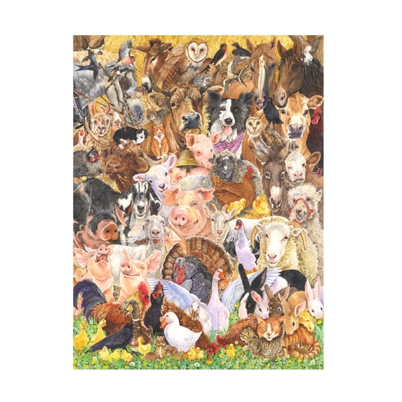 Wendy Edelson 'Farm Animals' Canvas Art
