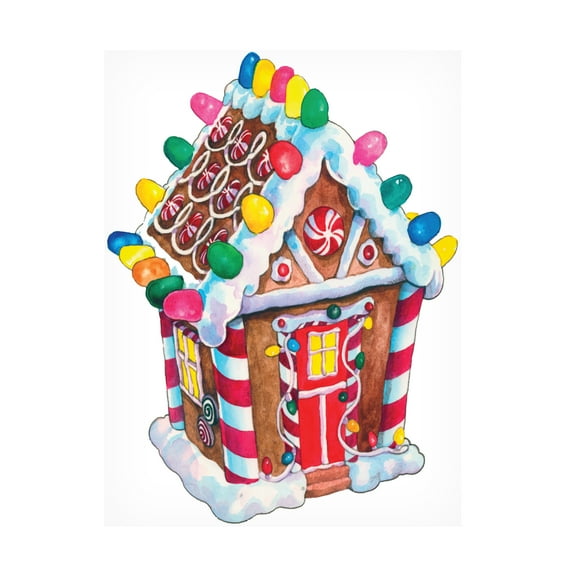 Wendy Edelson 'Gingerbread Huse' Canvas Art