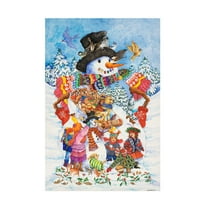 Wendy Edelson 'Snowman' Canvas Art