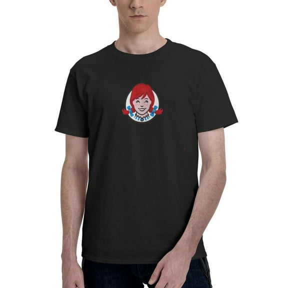 Wendy'S Logo Men'S Basic Short Sleeve T-Shirt Fad Black Medium