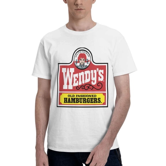 Wendy'S Logo Men'S Basic Short Sleeve T-Shirt Fad White 3x-Large