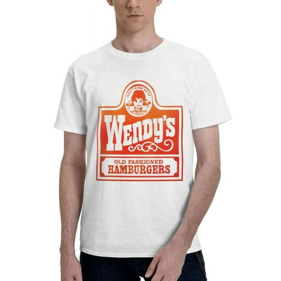 Wendy'S Logo Men'S Basic Short Sleeve T-Shirt Fashion White Medium