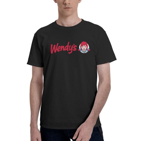 Wendy'S Logo Men'S Basic Short Sleeve T-Shirt Fashionable Black 6x-Large