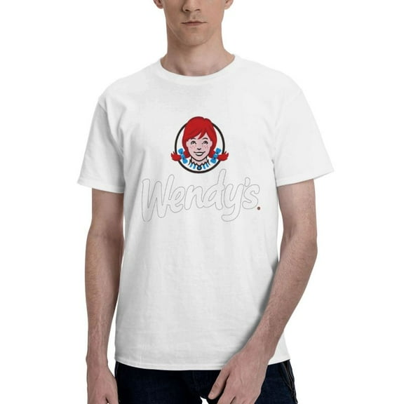 Wendy'S Logo Men'S Basic Short Sleeve T-Shirt Fashionable White Xx-Large