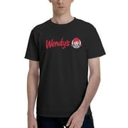 Wendy'S Logo Men'S Basic Short Sleeve T-Shirt Vogue Black 3x-Large