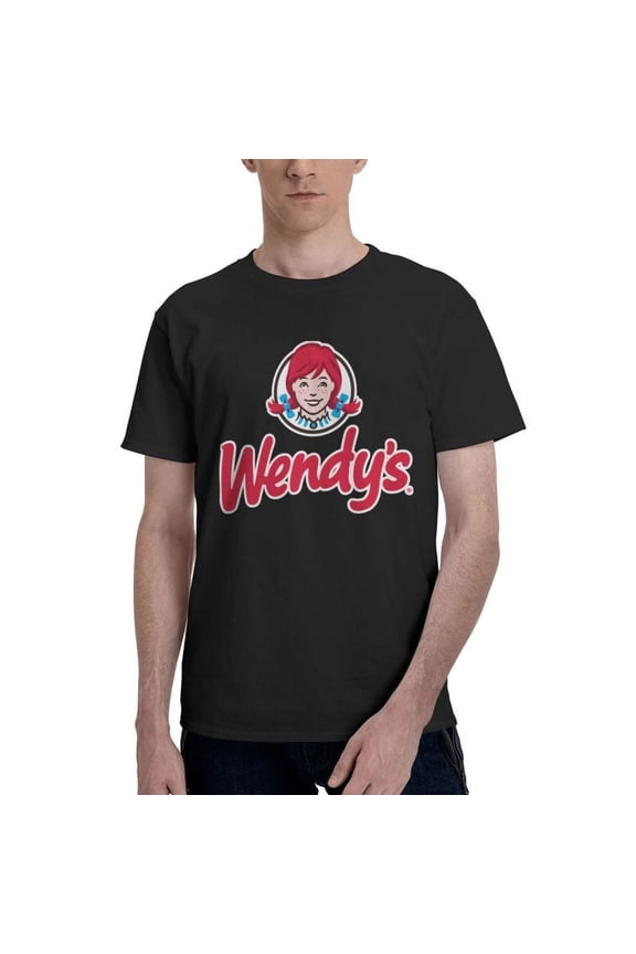 Wendy'S Logo Men'S Basic Short Sleeve T-Shirt Vogue Black Small