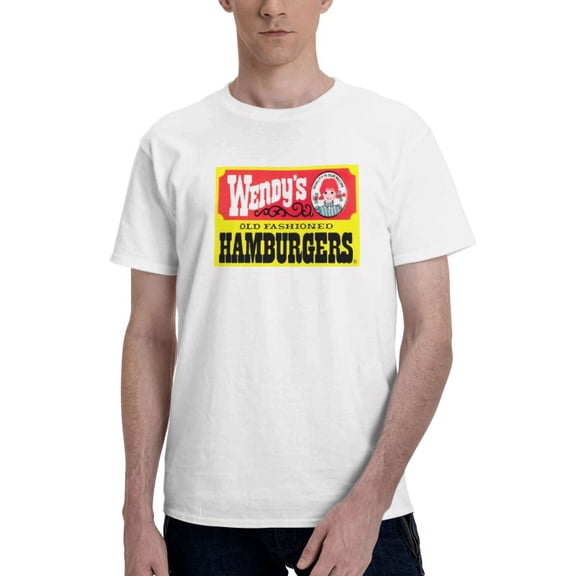 Wendy'S Logo Men'S Basic Short Sleeve T-Shirt Vogue White Xx-Large