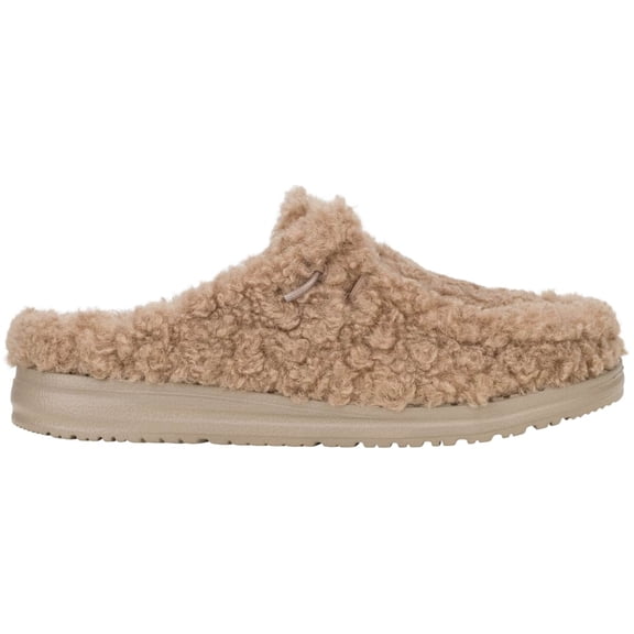 HEYDUDE Women Wendy Slipper Slip-On Mules Cozy Timber Wolf, 8