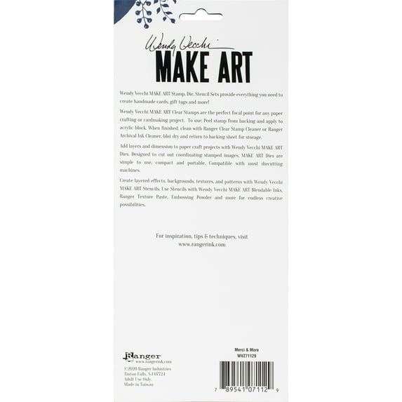Wendy Vecchi Make Art Stamp, Die & Stencil Set-Merci & More