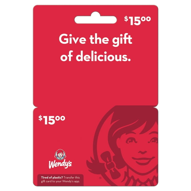 Wendys $15 Gift Card for Employee Breakroom Refreshments - Walmart