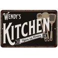thumbnail image 1 of Wendy's Kitchen Sign Metal Wall 8 x 12 High Gloss Metal 208120019118, 1 of 1