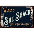 thumbnail image 1 of Wendy's SHE SHACK Gift Sign Metal Wall Decor 8x12 Mom 108120060118, 1 of 1