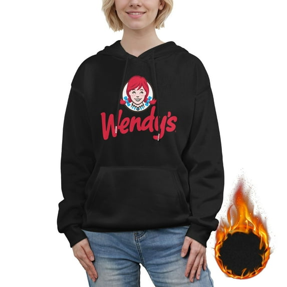Wendy's Women's Long Sleeve Casual Hoodie Pullover Hooded Sweatshirt Fashion Drawstring Pullover Hoodie with Pocket X-Large