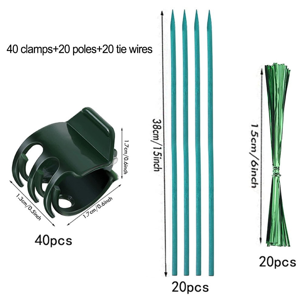 WendyZ Garden Wooden Plant Stakes for fluxer and Tomato Support - 30cm ...