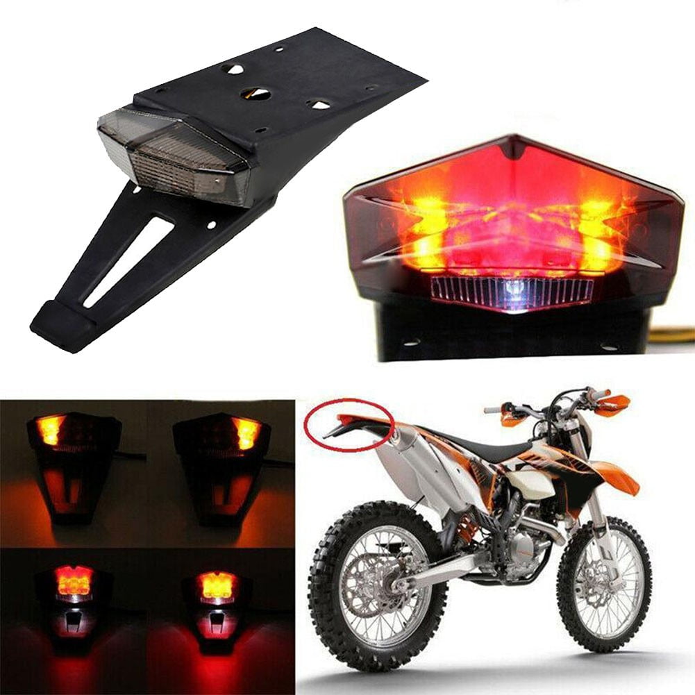 WendyZ LED Rear Mudguard Brake Tail Light for Off-Road Dirt Bikes