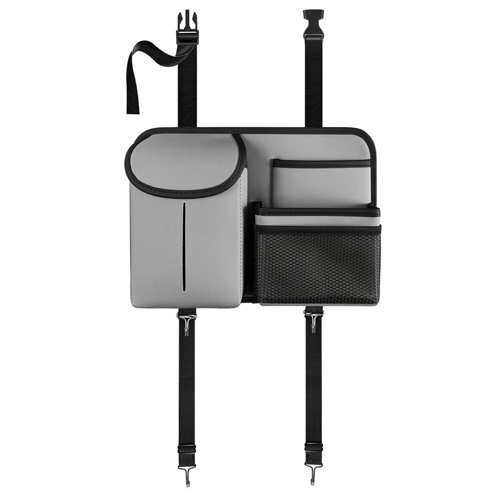 WendyZ Leather Car Seat Back Storage Bag with MultiPocket Design for