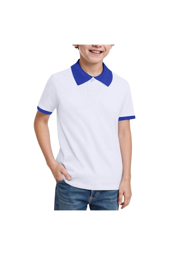 Back to School Clothes for Boys Boys Tshirt,Boys Comfortable Breathable Short Sleeved T Shirt Casual Versatile Top Girls Fashion Size 13-14 Years,Blue
