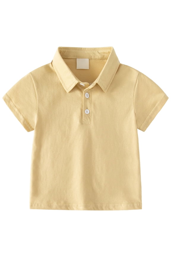 Back to School Clothes for Teen Girls T Shirts for Girls,Boys Short Sleeved Button Down Casual Turn Down Short Sleeved Cool Stylish Short Sleeved Shirt Girls Fashion Size 7-8 Years,Beige