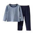 thumbnail image 1 of Wenfanal Kids Boys Pajamas Toddler and Little Girl Pajamas Set Boys Girls Pajama Set Comfortable Soft Fashion Home Pajama Set Size 12-13 Years,Blue, 1 of 9