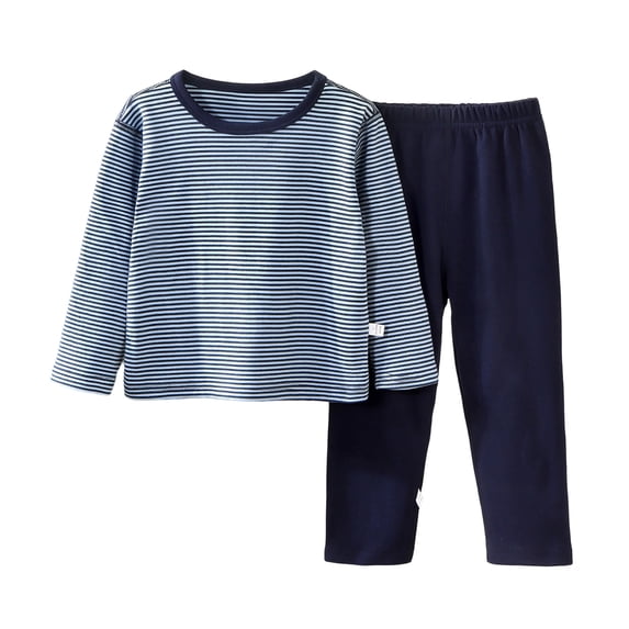 Wenfanal Kids Boys Pajamas Toddler and Little Girl Pajamas Set Boys Girls Pajama Set Comfortable Soft Fashion Home Pajama Set Size 12-13 Years,Blue