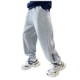 thumbnail image 1 of Wenfanal Kids Boys Sweatpants,Childrens Clothing Boys Sports Pants Sports Handsome Boys Trousers Children Reflective Sweatpants Size 18-24 Months,Grey, 1 of 4
