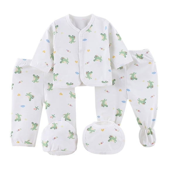 Wenfanal Newborn Layette Gift Set for Baby Boys,0-3 Months Baby Cardigan Coat Crew Neck Knit Solid Color Everyday Wear Infant Boy Girl Girls Fashion Size 0-3 Months,Light Green