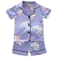 thumbnail image 1 of Wenfanal Pajamas For Girls Girls Baby Clothes,Fashionable Skin Friendly Themed Childrens Pajamas Set For Boys Girls Girls Fashion Size 5-6 Years,Purple, 1 of 7