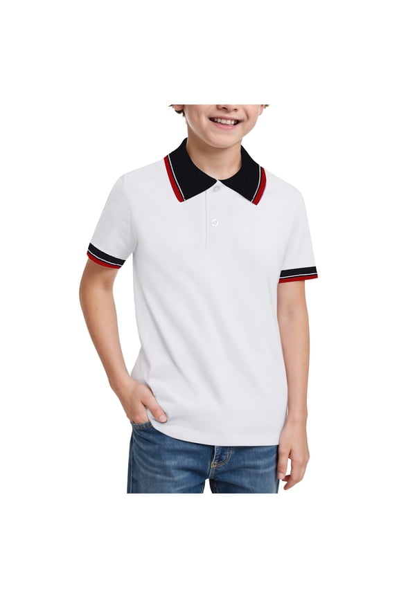 School Clothes for Girls Boys Golf Shirts,Girls Boys Classic Shirt Short Sleeve Breathable School Tops Comfortable Fit Girls Fashion Size 16-17 Years,Watermelon Red