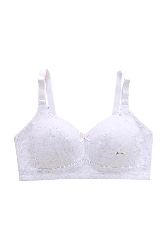 Teen Girls Seamless Sports Bra Girls Fashion,Training Bras For Teen Girls Cotton Solid Color Sports Bra Comfortable Breathable Bralettes Girls Fashion Size 9-10 Years,Light Gray