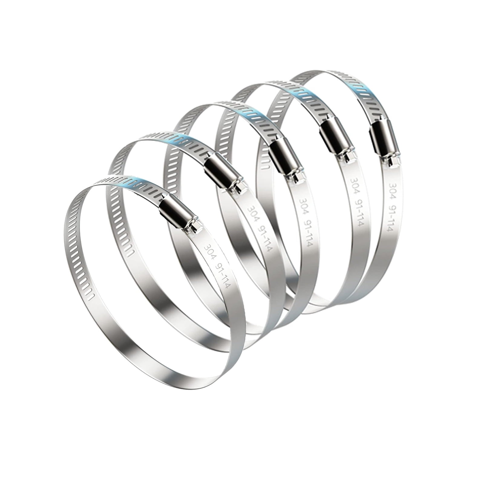 Dryer Vent Hose Clamps 4 Inch Stainless Steel Duct Clamps - Adjustable ...