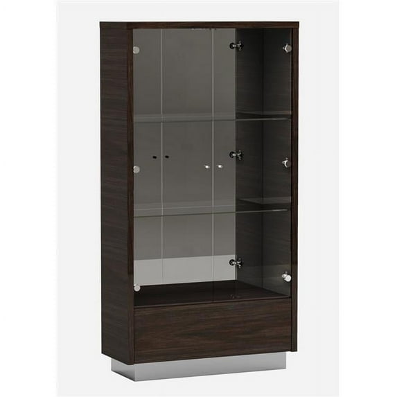 Wenge Vetrina Cabinets - 43 x 16 x 76 in.