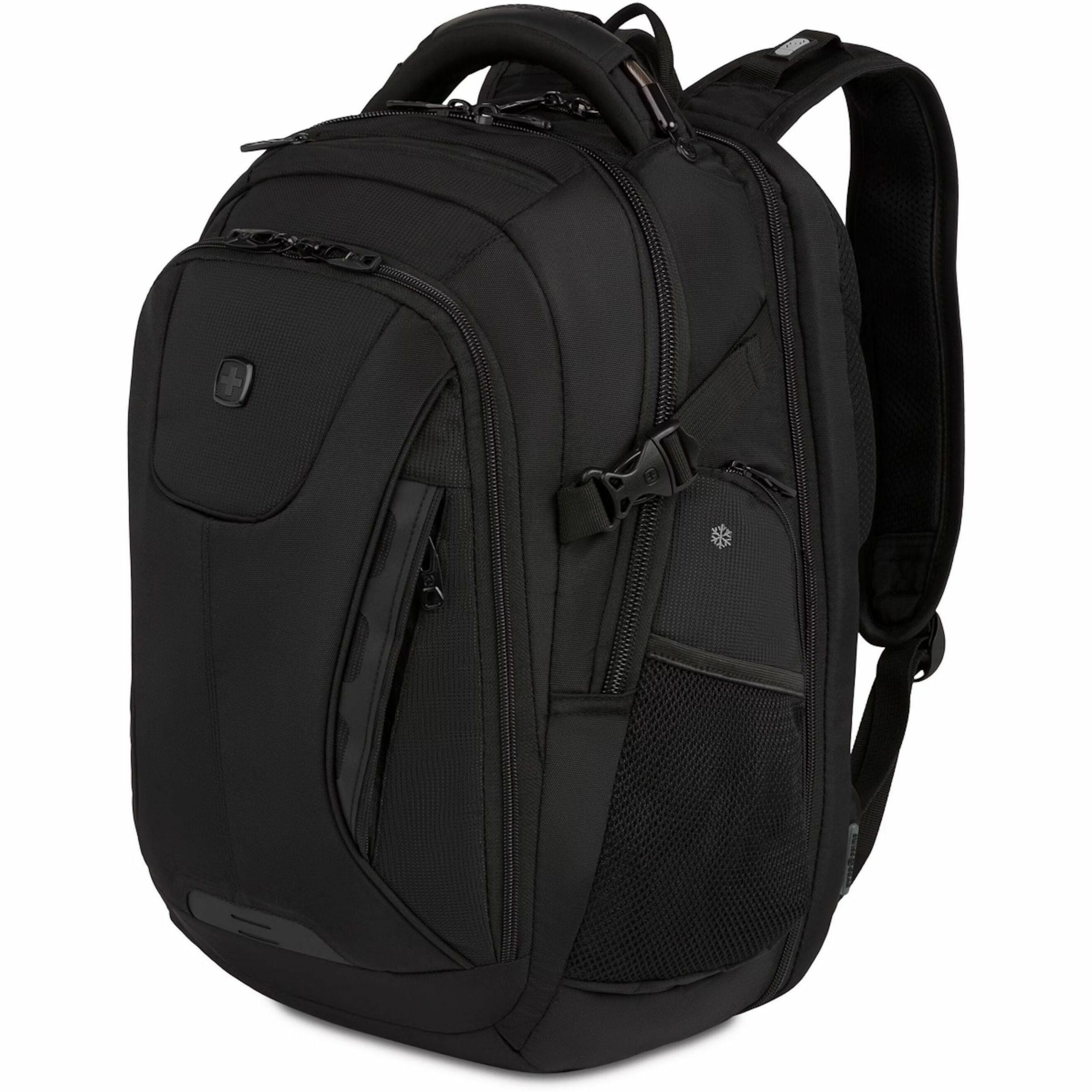 SWISSGEAR Travel Tech Elite USB ScanSmart Laptop Backpack in Black