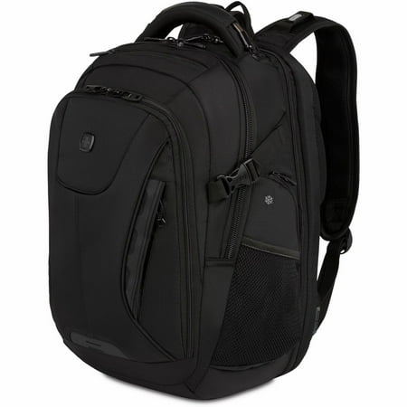 SwissGear - Commander USB ScanSmart Laptop Backpack - Black